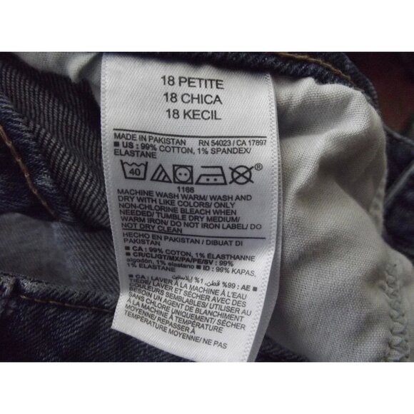 Old Navy Jeans Womens 18P x26" High Rise Curvy O.G. Straight Secret Pockets crop - Picture 6 of 7